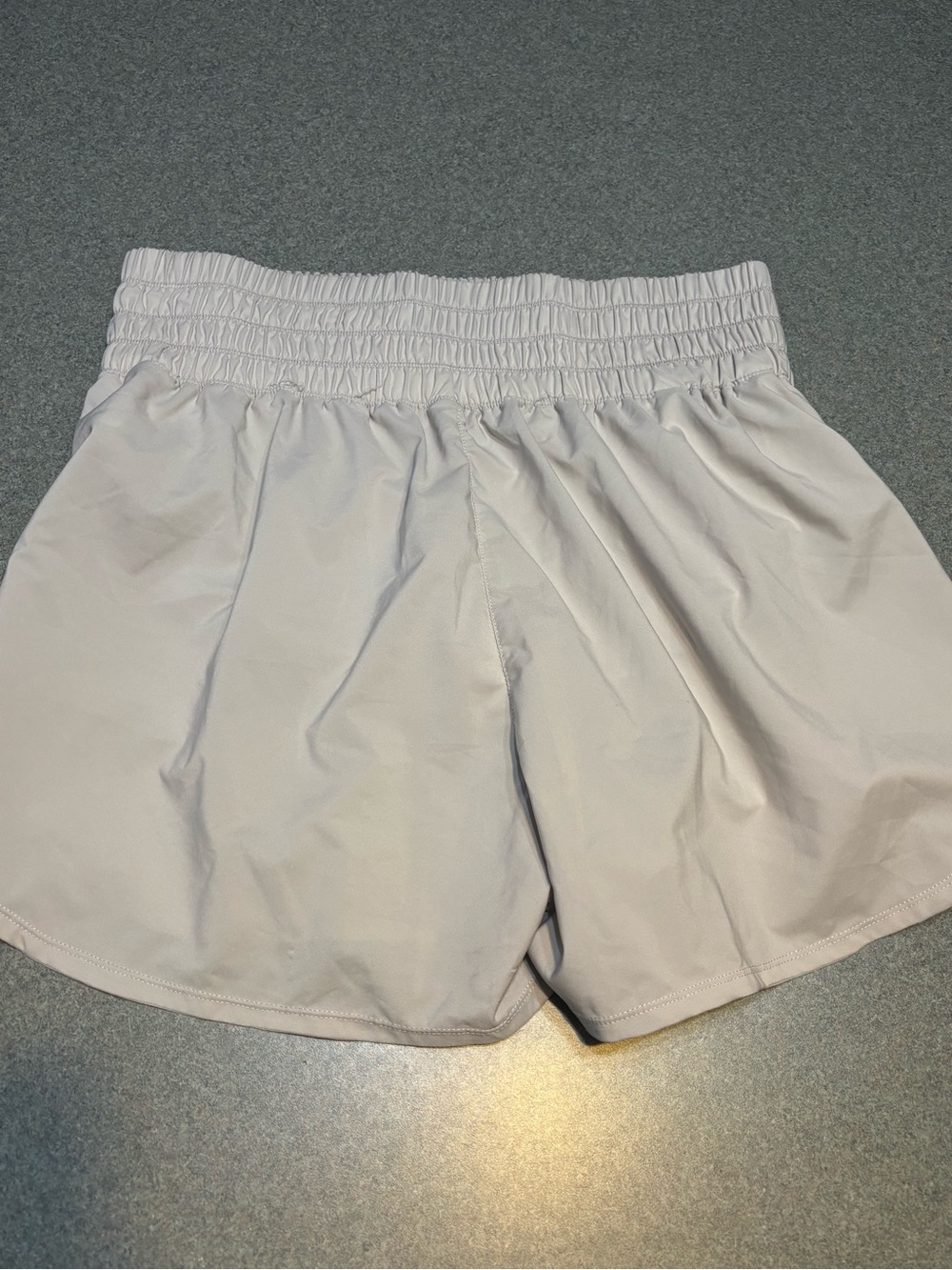 Nike Women's Light Gray Athletic Shorts - Picture 3 of 4